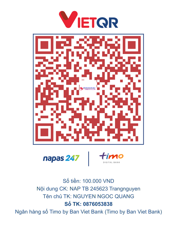 QR chuyển khoản