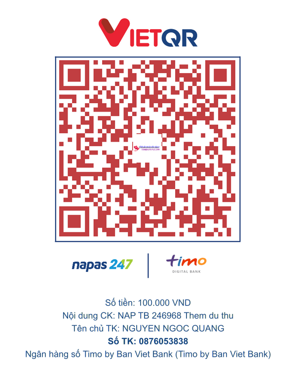 QR chuyển khoản