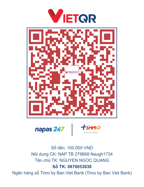 QR chuyển khoản