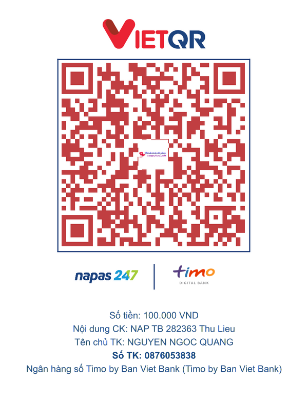 QR chuyển khoản