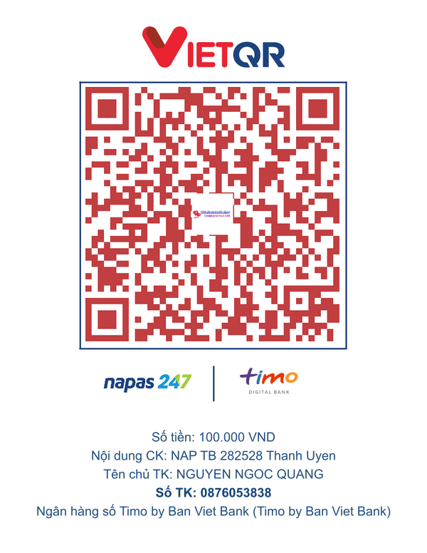 QR chuyển khoản