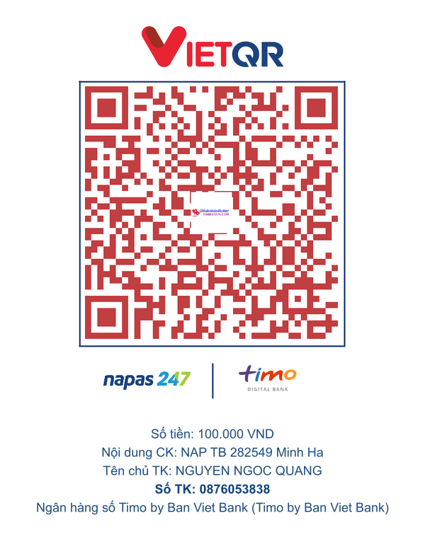 QR chuyển khoản