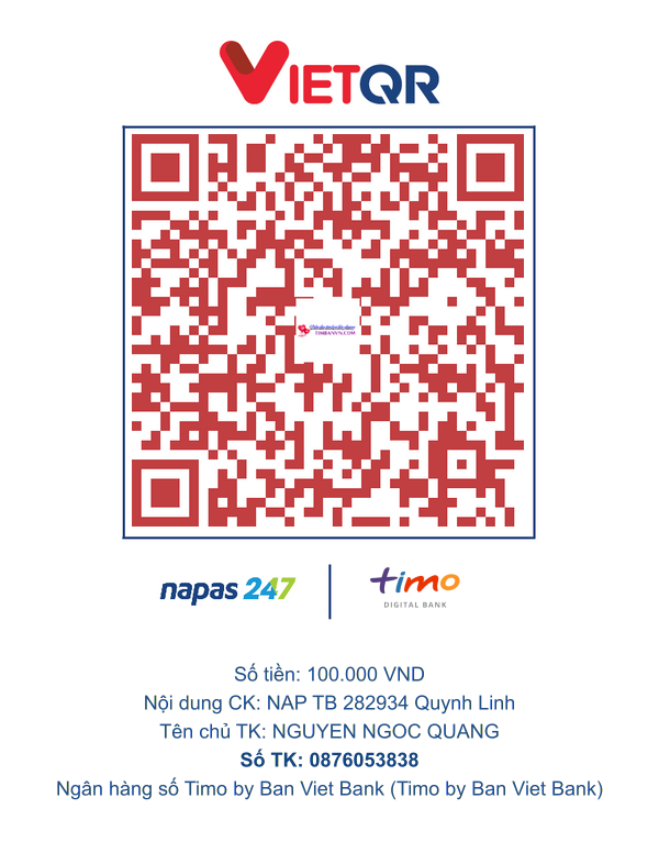 QR chuyển khoản