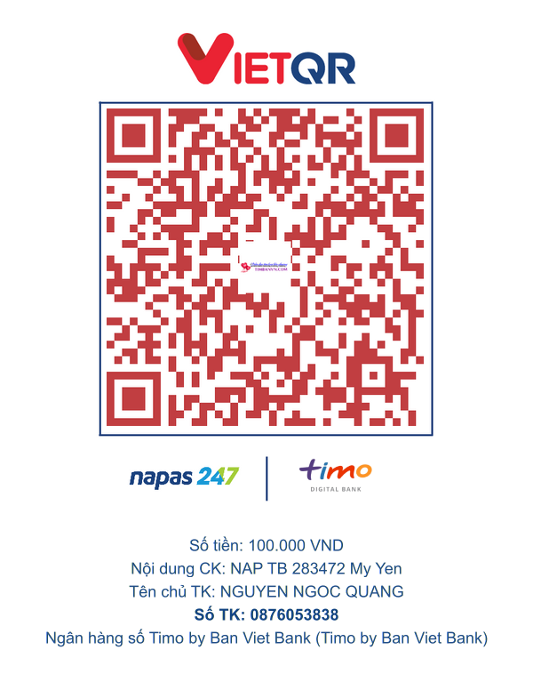 QR chuyển khoản