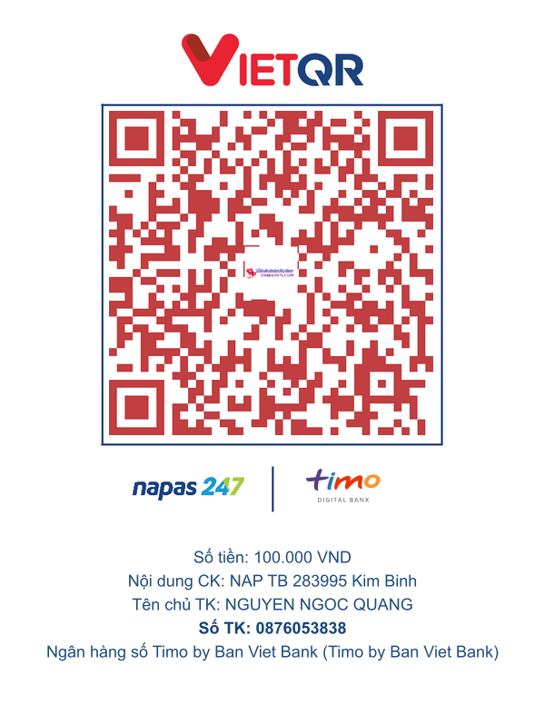 QR chuyển khoản