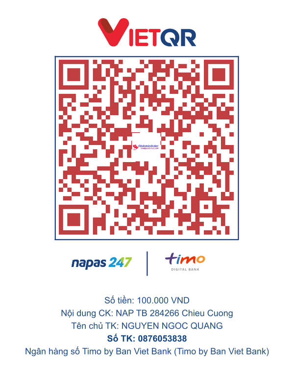 QR chuyển khoản