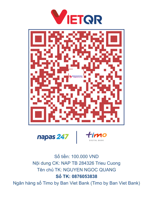 QR chuyển khoản