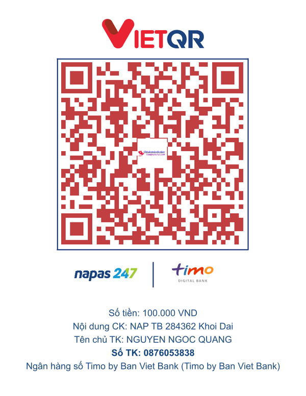 QR chuyển khoản