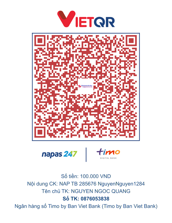 QR chuyển khoản
