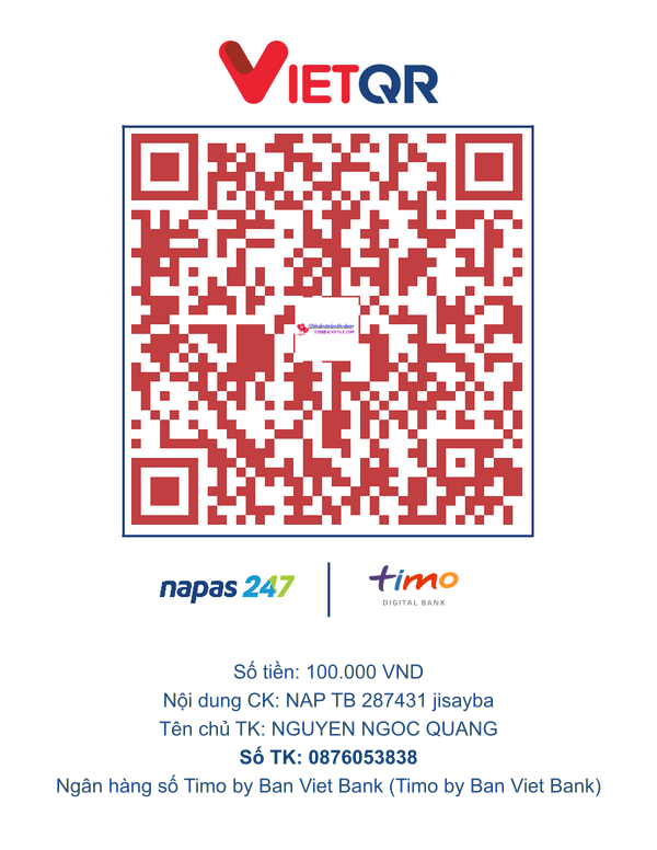 QR chuyển khoản