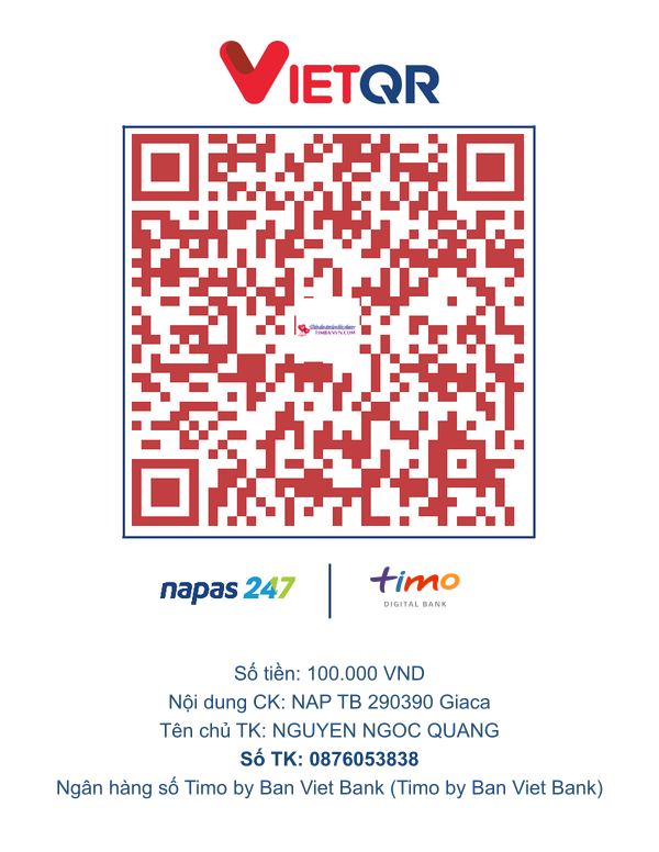 QR chuyển khoản