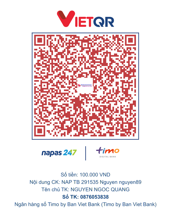 QR chuyển khoản