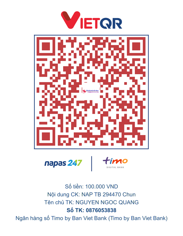 QR chuyển khoản