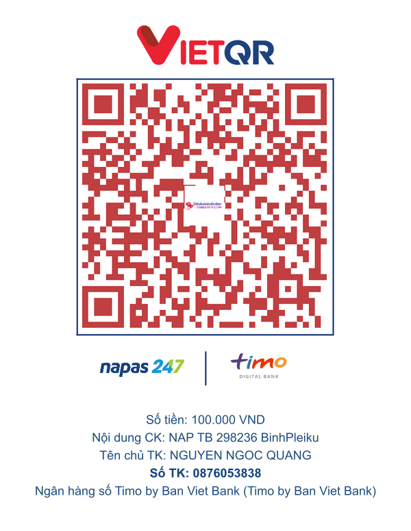 QR chuyển khoản