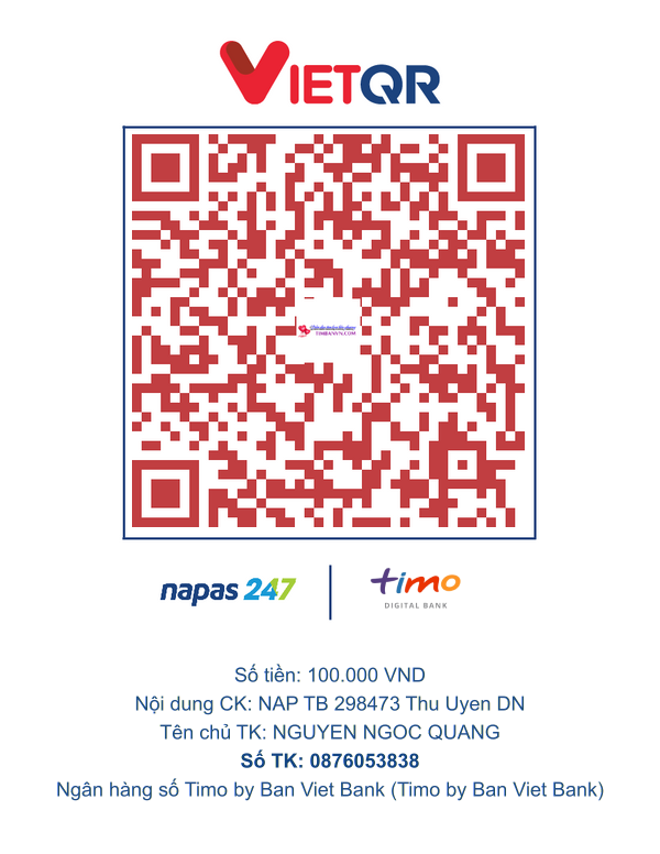 QR chuyển khoản