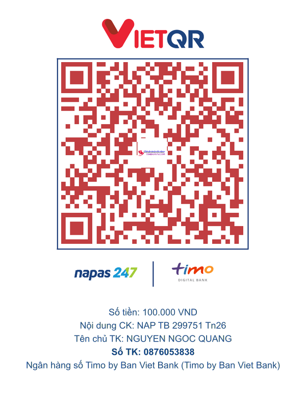 QR chuyển khoản
