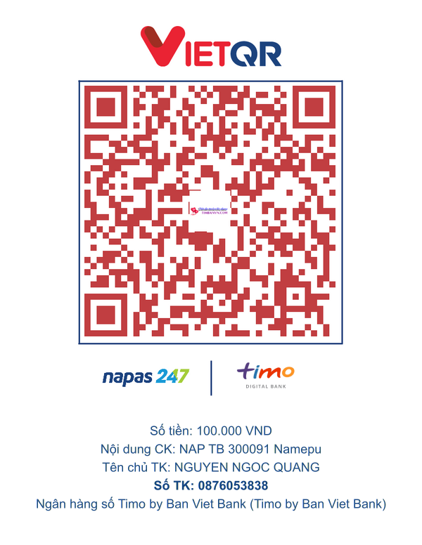 QR chuyển khoản
