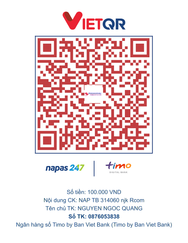 QR chuyển khoản