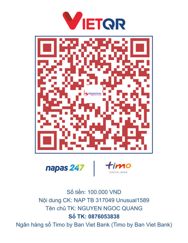 QR chuyển khoản