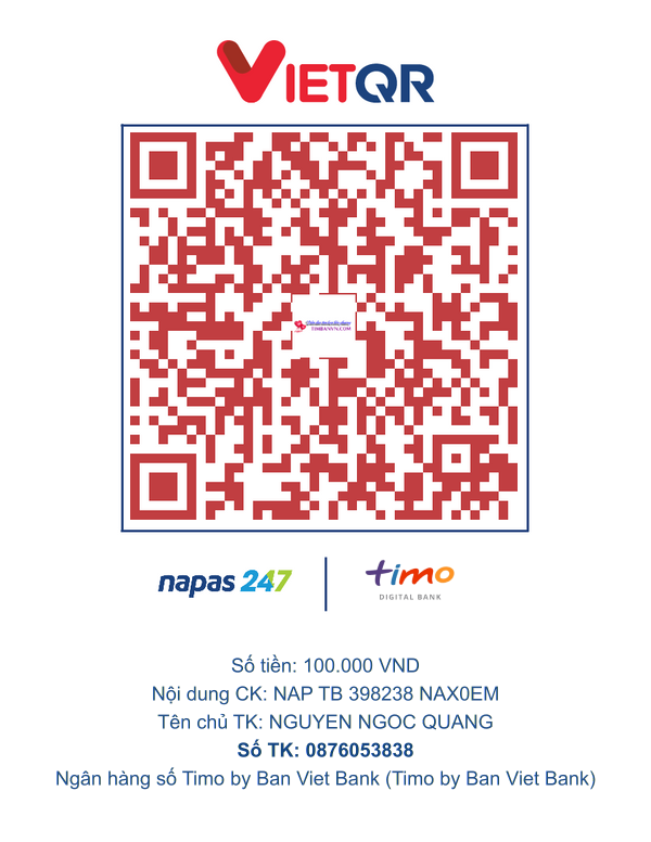 QR chuyển khoản