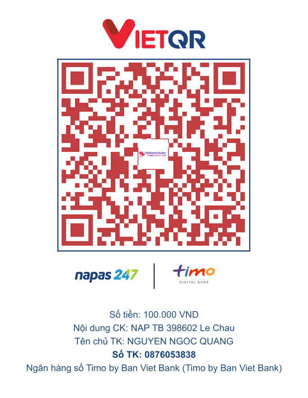 QR chuyển khoản