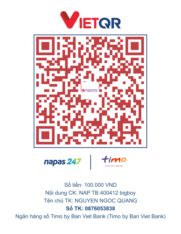 QR chuyển khoản