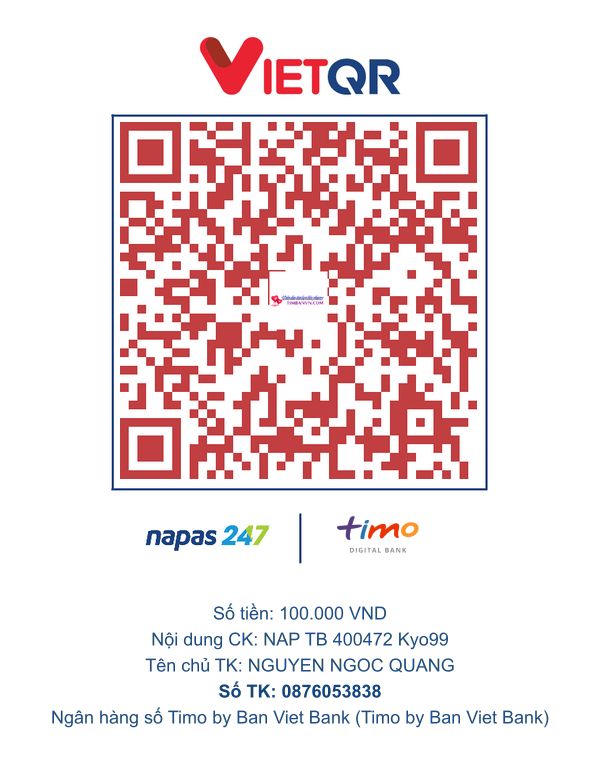 QR chuyển khoản